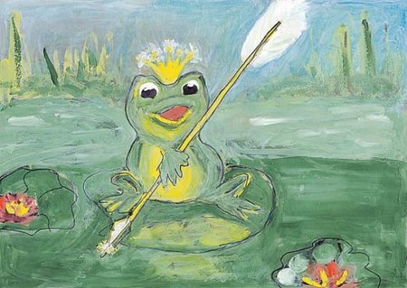 Рисование для детей Царевна лягушка