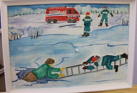 Спасатели глазами детей зимой