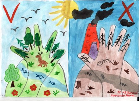 Рисунок на экологическую тему в детский сад