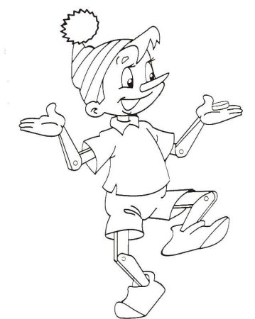 Раскраска золотой ключик или приключения Буратино Мальвина