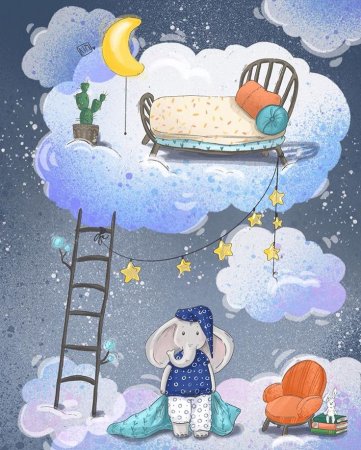 Спать рисунок