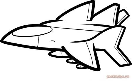 Раскраска истребитель