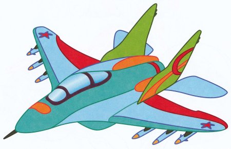 Военный самолет рисунок