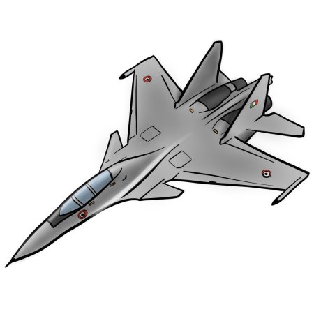 Мультяшный самолет истребитель