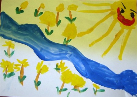 Рисование с детьми 4 лет Весна