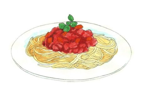 Паста нарисованная