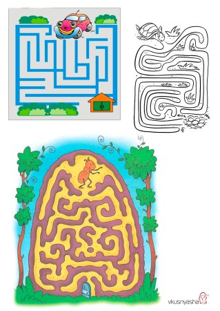 Игра Лабиринт для детей 4 лет
