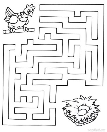 Лабиринты для детей 4 лет