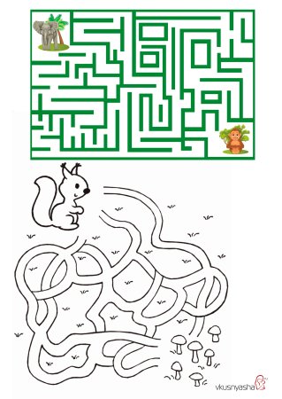 Задания лабиринты для детей 6-7 лет