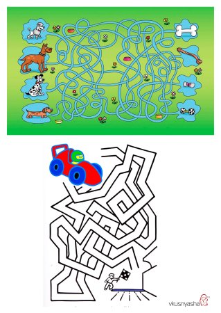 Лабиринты для детей 5 лет