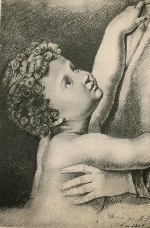 Ребенок тянущийся к матери Лермонтов