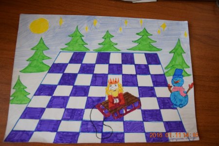 Детские рисунки шахматных фигур