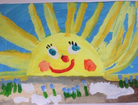 Рассвет рисование для детей