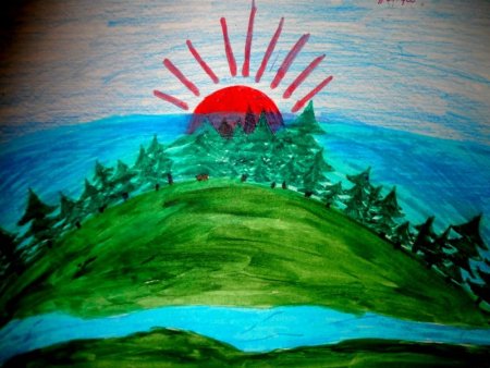 Рисование море в старшей группе