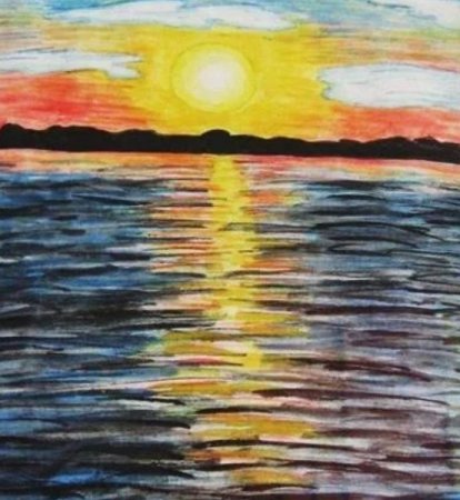 Нарисовать Восход солнца