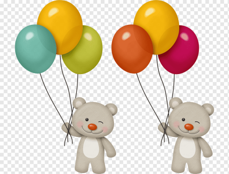 Медвежонок с воздушными шарами