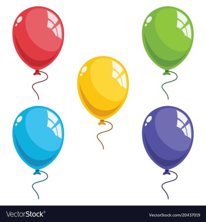 Воздушные шары нарисованные