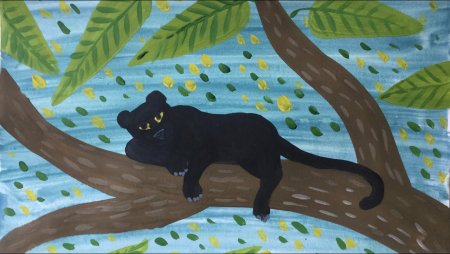 Пантера рисунок для детей