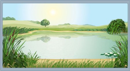 Фон водоема для детей