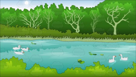 Озеро мультяшное