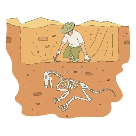 Археологические раскопки иллюстрация