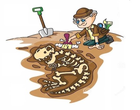 Археолог на прозрачном фоне