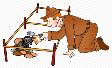 Археолог раскраска