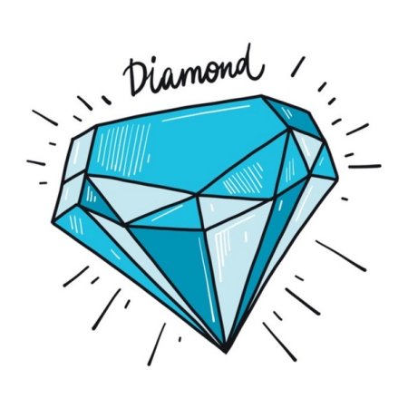 Алмаз мультяшный