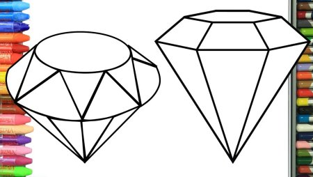 Кристаллы раскраска для детей