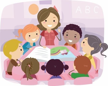 Учитель и дети мультяшные