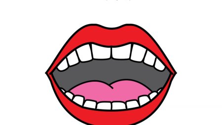 Открытый рот мультяшный