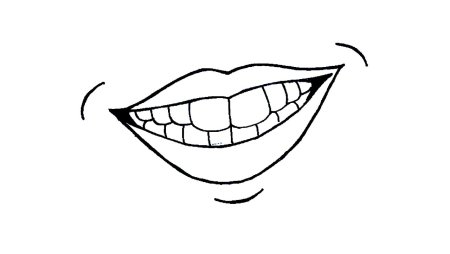 Рот раскраска для детей