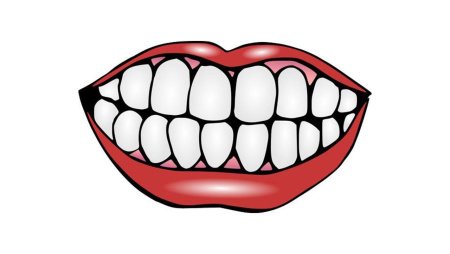 Рот с зубами мультяшный