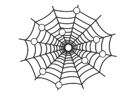 Паутина рисунок карандашом