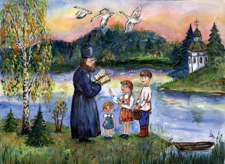 Детские православные рисунки