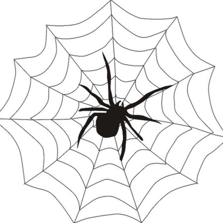 Рисование паутинки