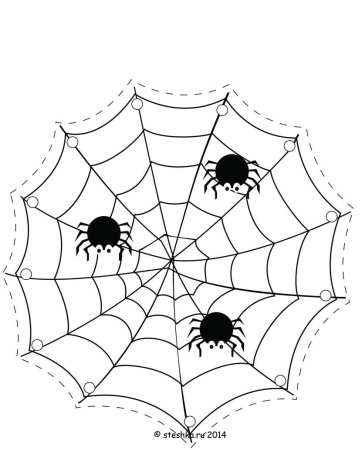 Раскраска паучок