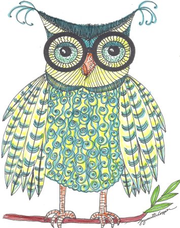 Сова детский рисунок