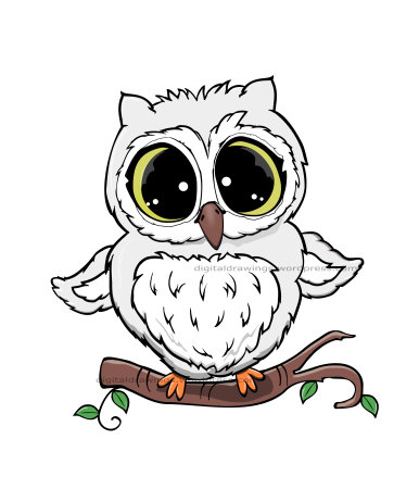 Сова мультяшная