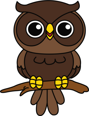 Сова мультяшный