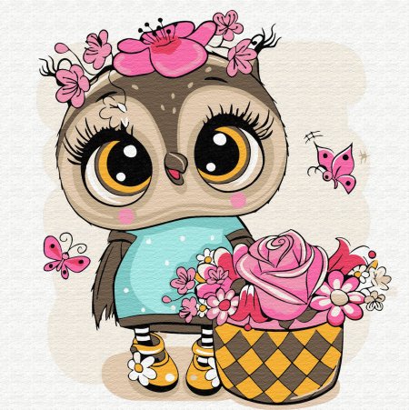 Совушка мультяшная