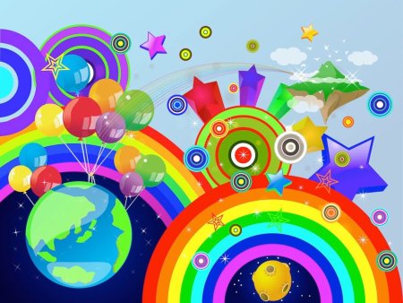 Разноцветный мир детства