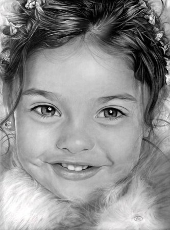 Художественный портрет карандашом