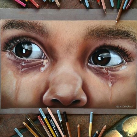 Реализм цветными карандашами