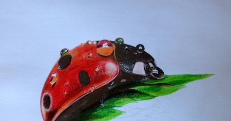 Божья коровка арт