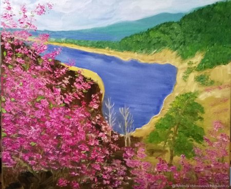 Пейзаж с багульником