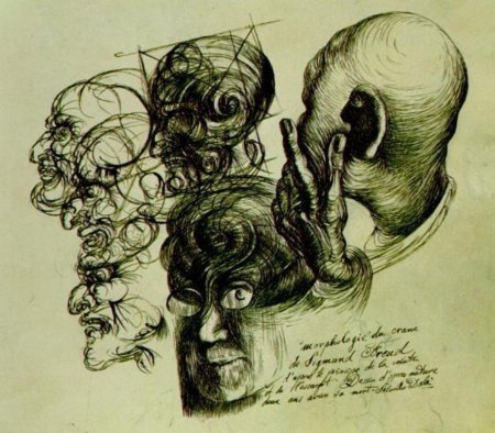 Портрет Фрейда Сальвадор дали