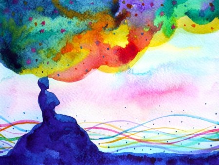 Акварель абстракция