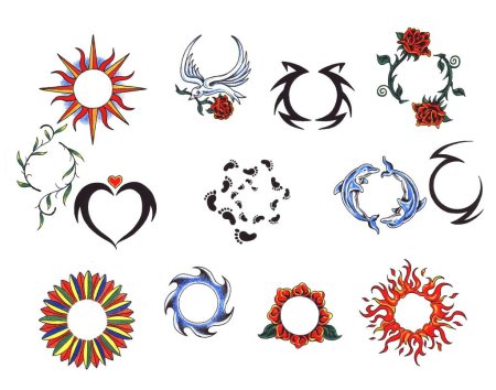 Тату детские рисунки