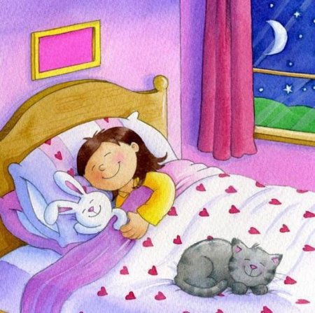 Девочка проснулась